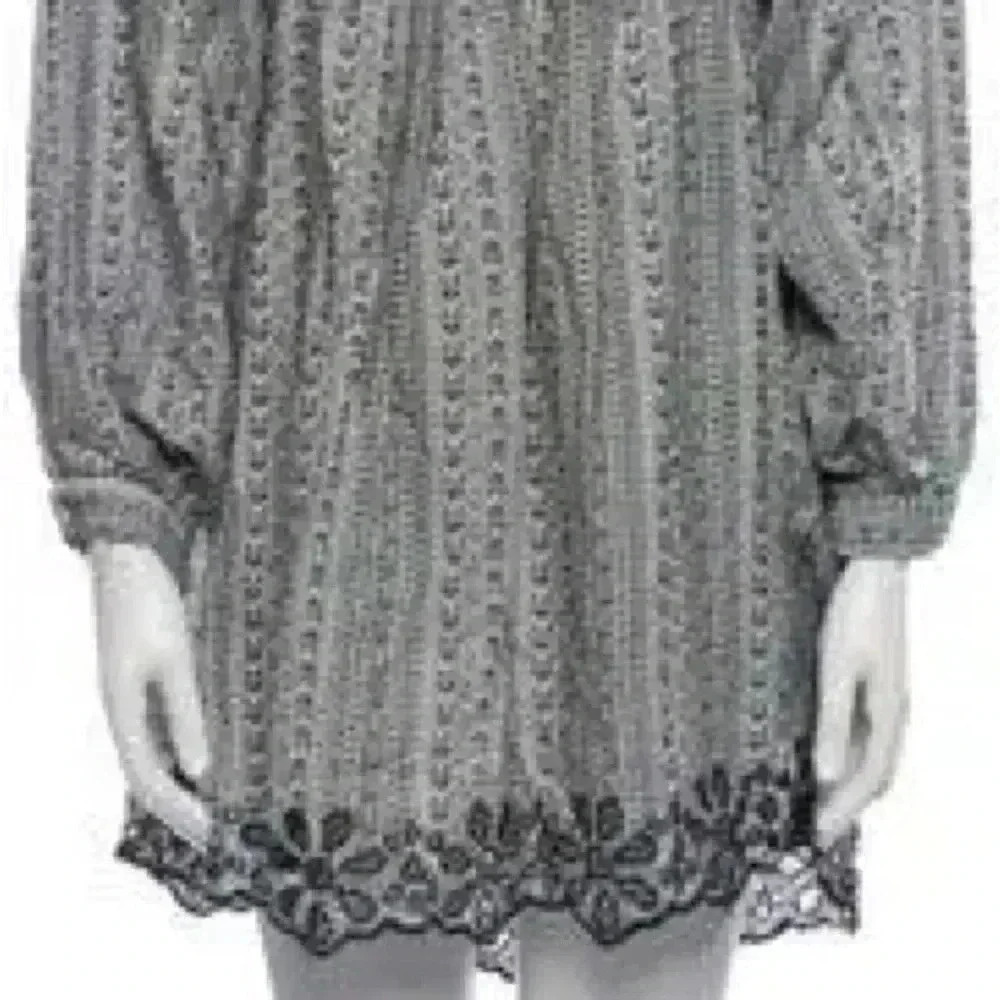 Joie Jade Linen Blend Dolman Button Cuff Sleeve Eyelet Hem Babydoll Dress XXS - Picture 6 of 10